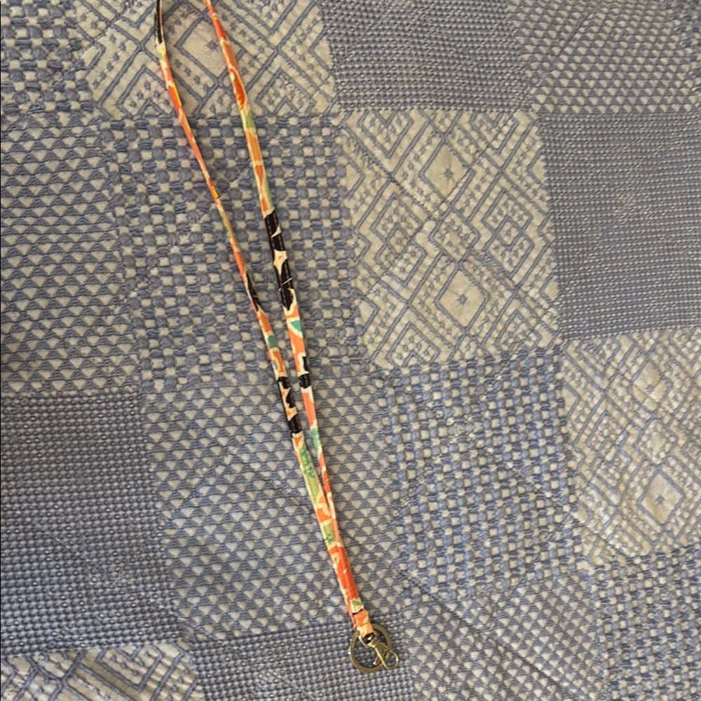 Colorful Lanyard with Keyring Vera Bradley